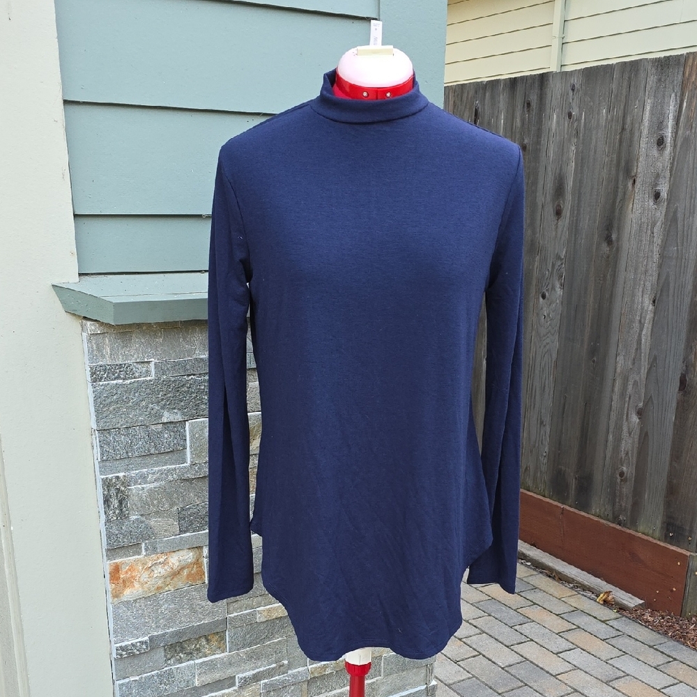 Zenana Outfitters Midnight Blue Long Sleeve Top